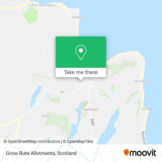 Grow Bute Allotments map