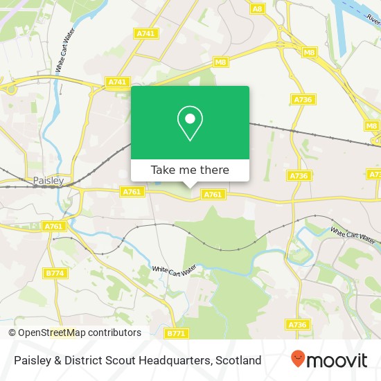 Paisley & District Scout Headquarters map