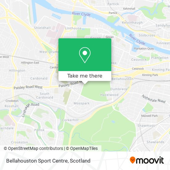 Bellahouston Sport Centre map