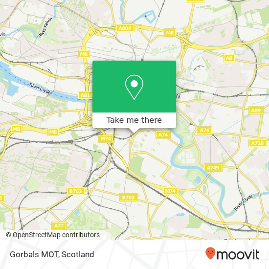 Gorbals MOT map