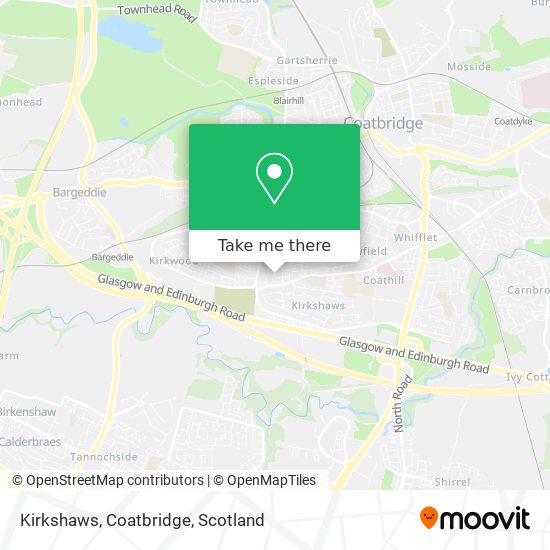 Kirkshaws, Coatbridge map