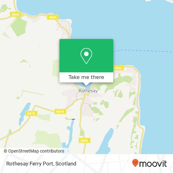 Rothesay Ferry Port map