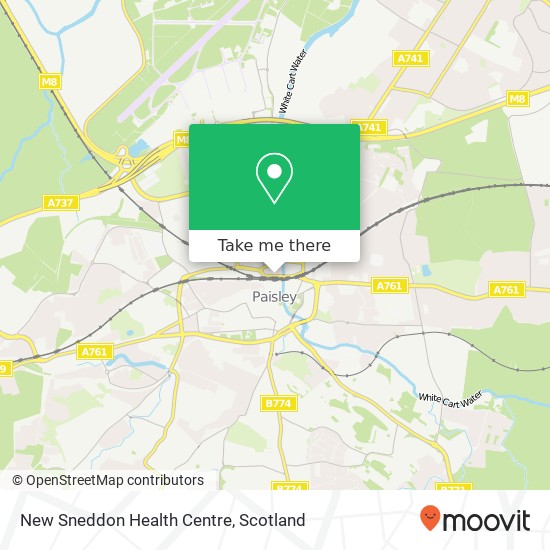 New Sneddon Health Centre map
