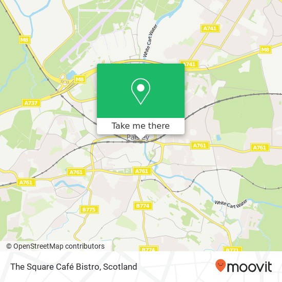 The Square Café Bistro map