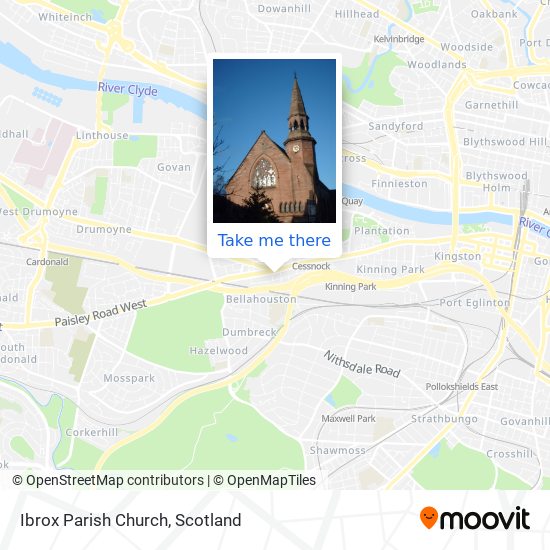 Ibrox Parish Church map