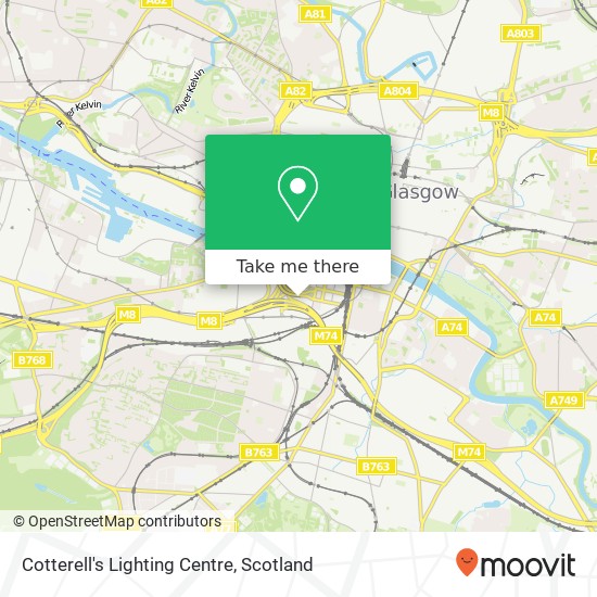 Cotterell's Lighting Centre map