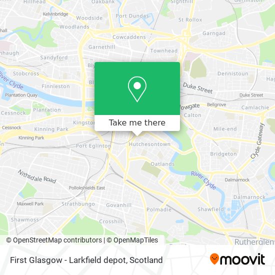 First Glasgow - Larkfield depot map