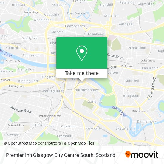 Premier Inn Glasgow City Centre South map