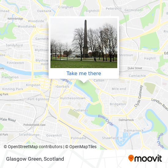 Glasgow Green map