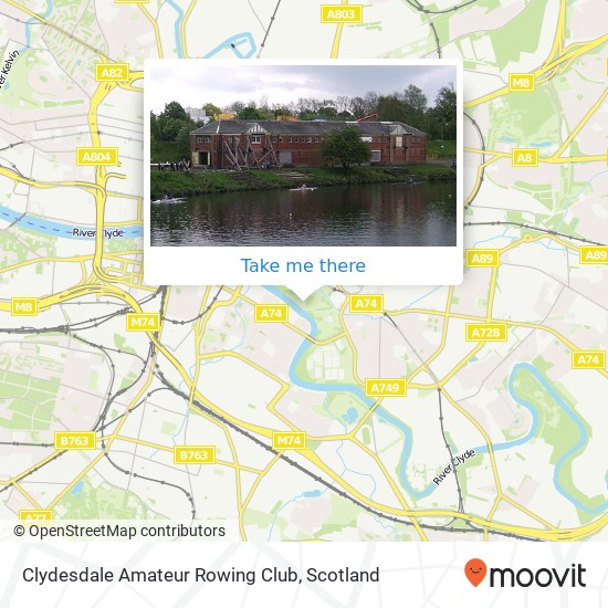 Clydesdale Amateur Rowing Club map