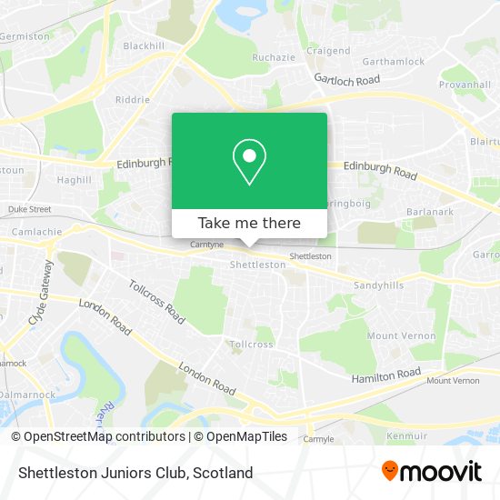 Shettleston Juniors Club map
