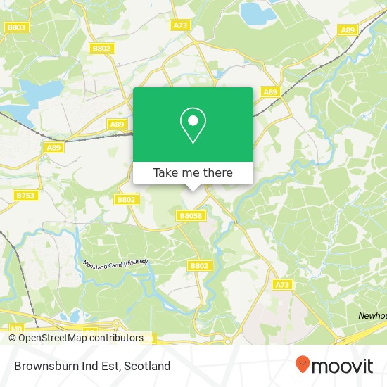 Brownsburn Ind Est map