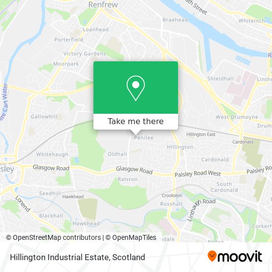 Hillington Industrial Estate map