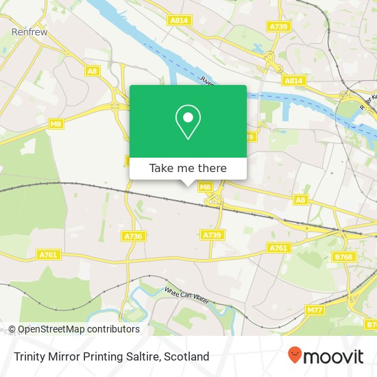 Trinity Mirror Printing Saltire map