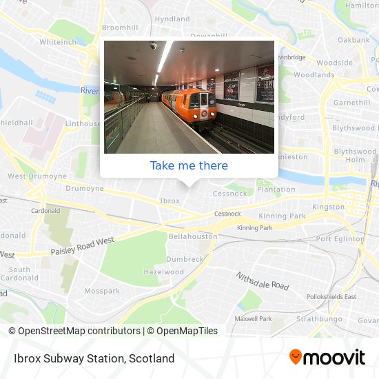 Ibrox Subway Station map