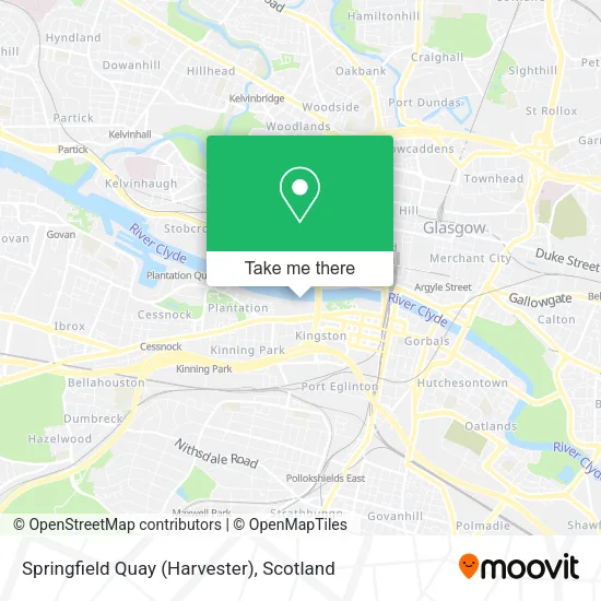 Springfield Quay (Harvester) map