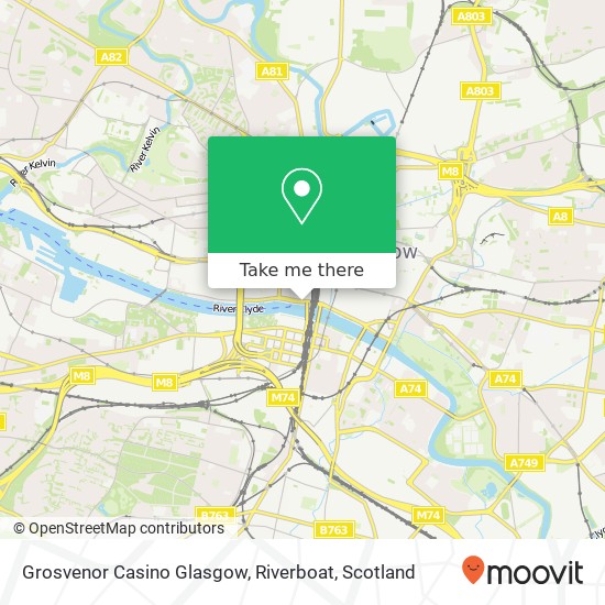 Grosvenor Casino Glasgow, Riverboat map