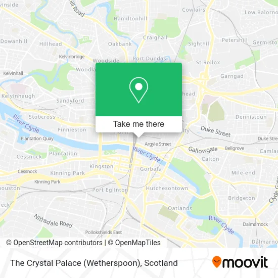The Crystal Palace (Wetherspoon) map