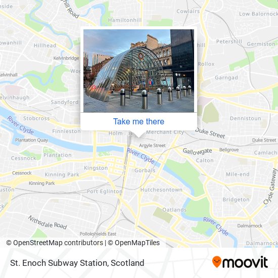 St. Enoch Subway Station map