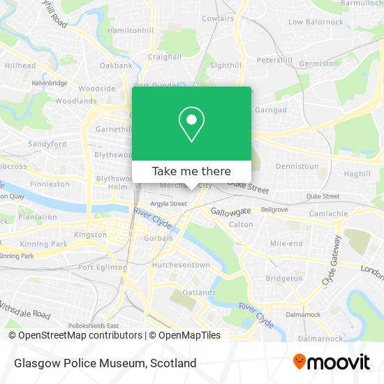 Glasgow Police Museum map