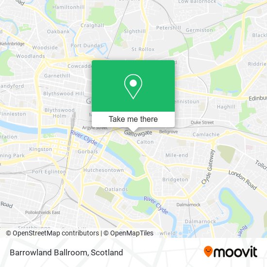 Barrowland Ballroom map