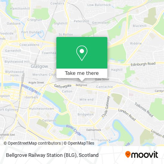 Bellgrove Railway Station (BLG) map