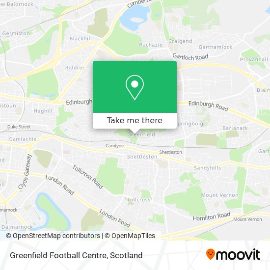 Greenfield Football Centre map