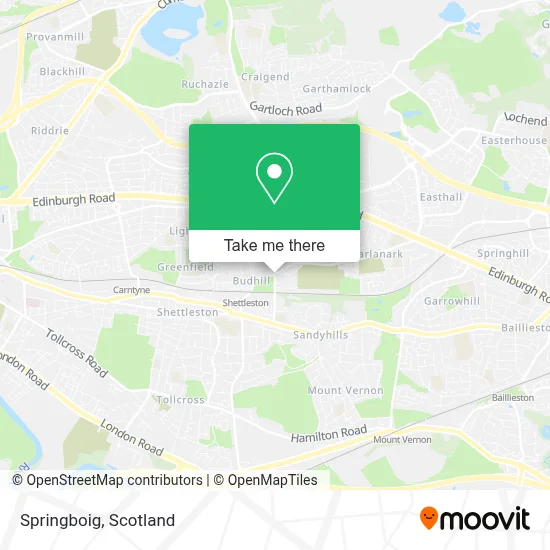 Springboig map