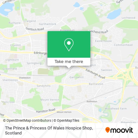 The Prince & Princess Of Wales Hospice Shop map