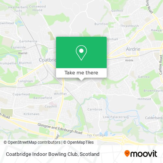 Coatbridge Indoor Bowling Club map