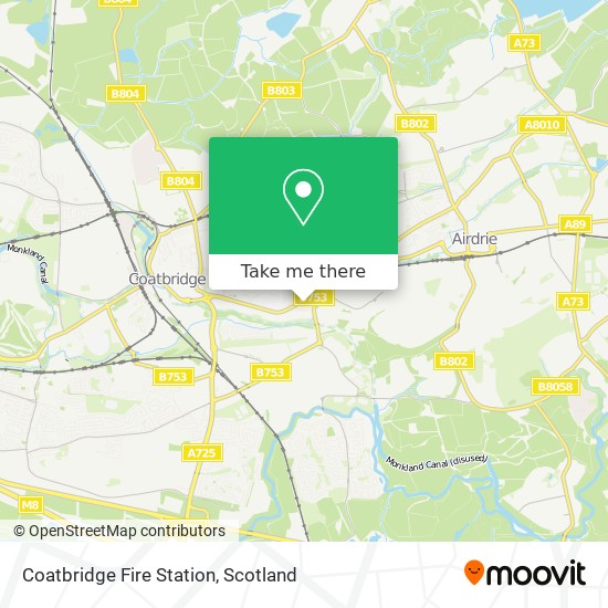Coatbridge Fire Station map