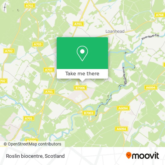 Roslin biocentre map