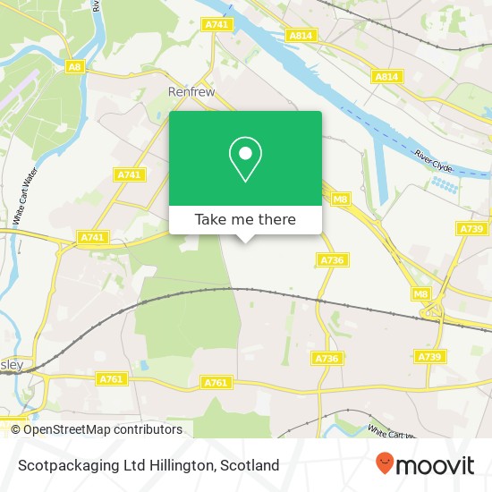 Scotpackaging Ltd Hillington map