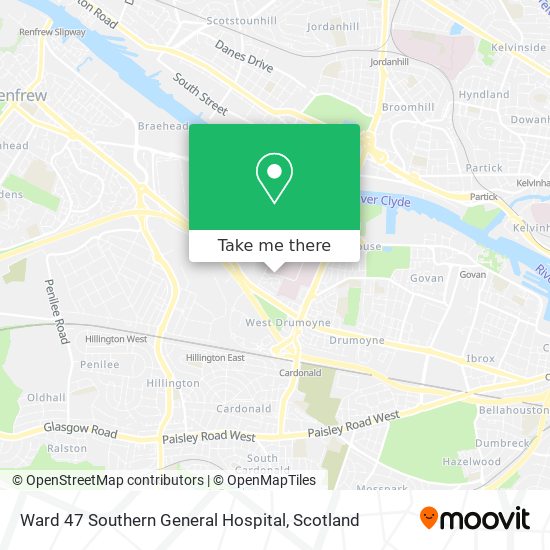Ward 47 Southern General Hospital map