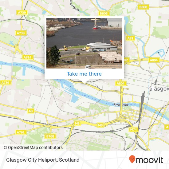 Glasgow City Heliport map