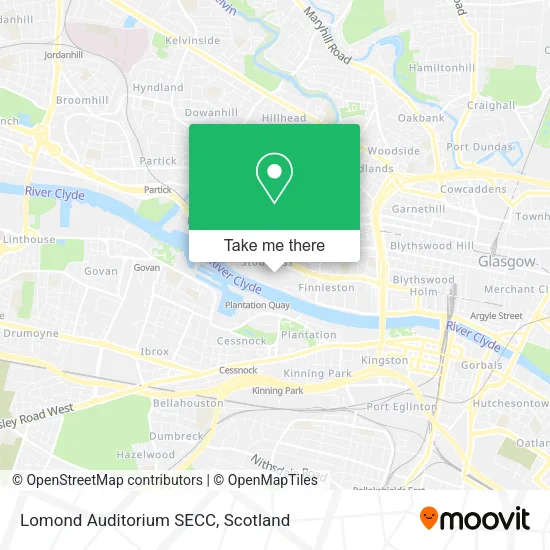 Lomond Auditorium SECC map
