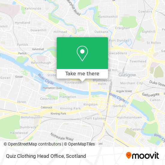 Quiz Clothing Head Office map