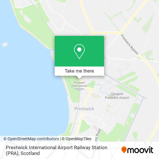 Prestwick International Airport Railway Station (PRA) map