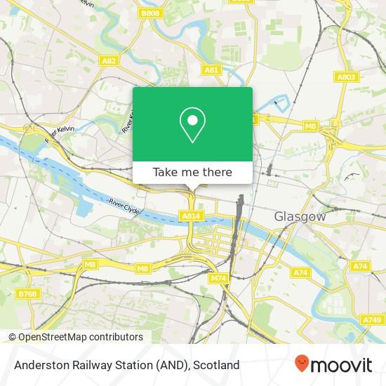 Anderston Railway Station (AND) map