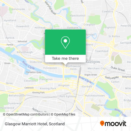 Glasgow Marriott Hotel map