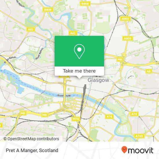 Pret A Manger map