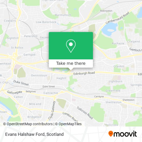Evans Halshaw Ford map
