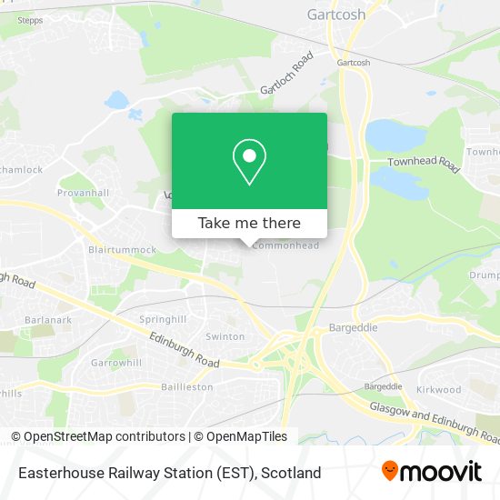 Easterhouse Railway Station (EST) map