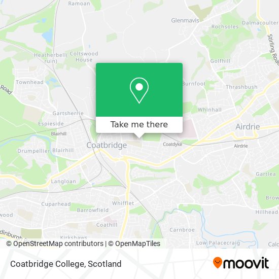 Coatbridge College map