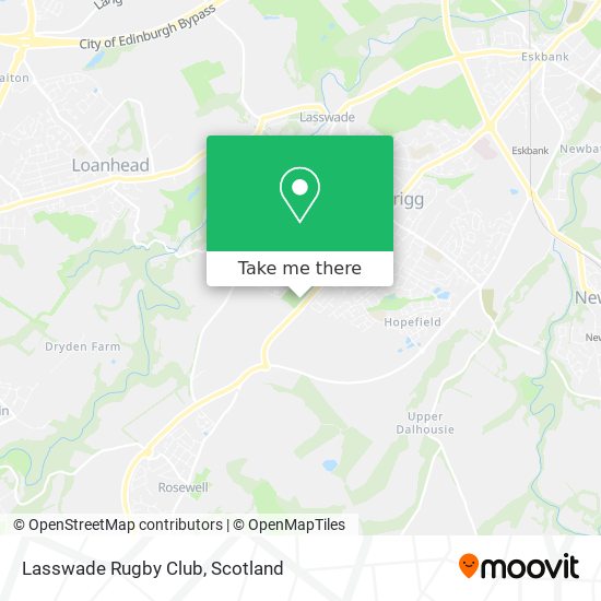 Lasswade Rugby Club map