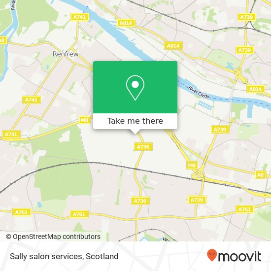 Sally salon services map