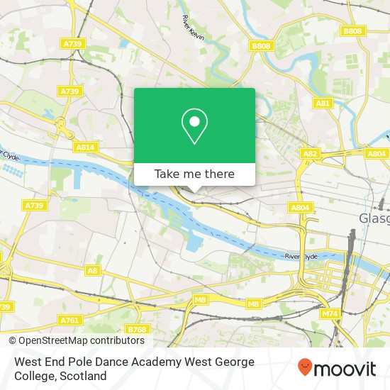 West End Pole Dance Academy West George College map