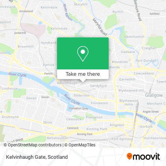 Kelvinhaugh Gate map