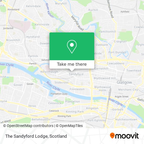 The Sandyford Lodge map