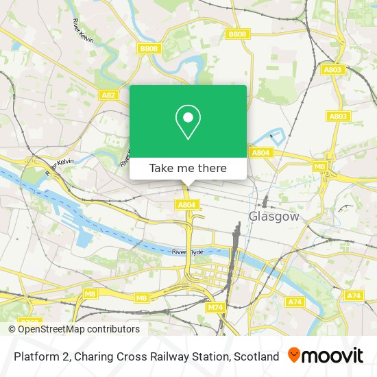 Platform 2, Charing Cross Railway Station map